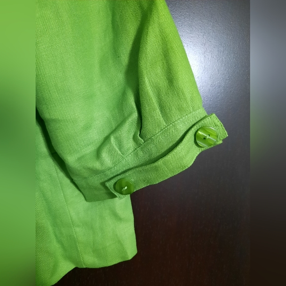 Alexandra Bartlett Linen Cropped Blazer Jacket - Picture 7 of 11